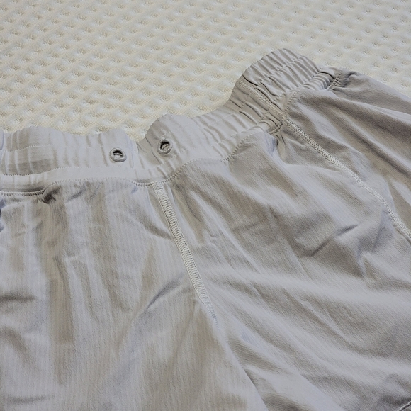 Lululemon Icy Grey shorts with mesh on sides - Picture 2 of 7